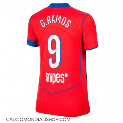 Maglie da calcio Paris Saint-Germain Goncalo Ramos #9 Terza Maglia Femminile 2025-26 Manica Corta